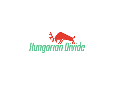 Hungarian Divide logo bikepacking branding deer illustration deer logo design hungary icon illustration logo racing rally