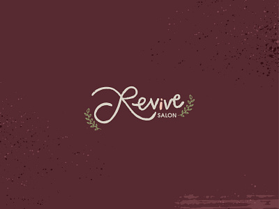 Revive Salon Logo hair salon logo logotype revive salon textured