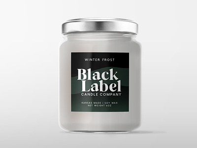 Black Label Candle Company - Label Mockup
