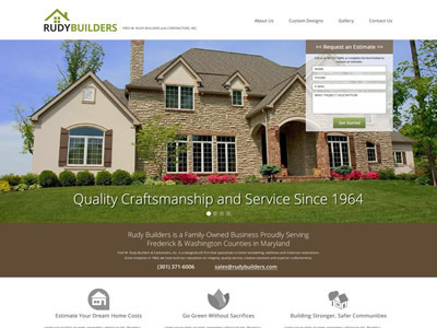 Mockup of Local Builder website