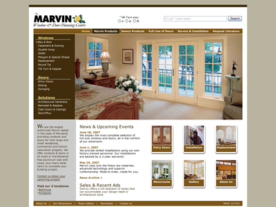 Window & Door Planning Centre website