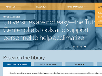 Online Library Redesign website