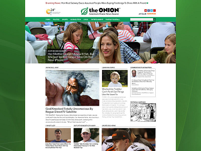 Onion Redesign onion redesign website