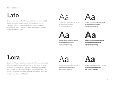 Design Guide - Typography