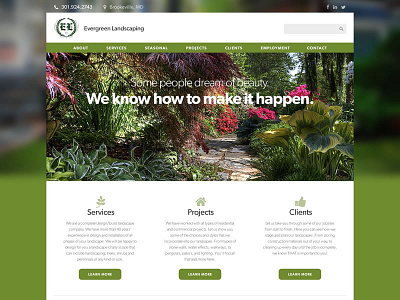 Landscaping Website landscaping responsive ui ux website