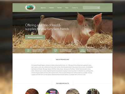 Farm Seed & Feed design farm responsive ui ux website