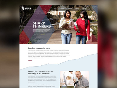 Online College Website blog college mobile redesign responsive ui ux website