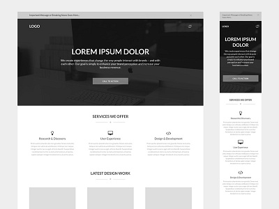 More Wireframing responsive ui ux website wireframes