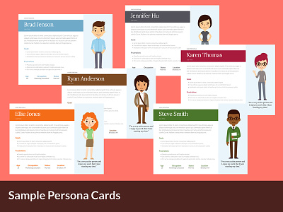 Persona Cards design personas usability user experience ux