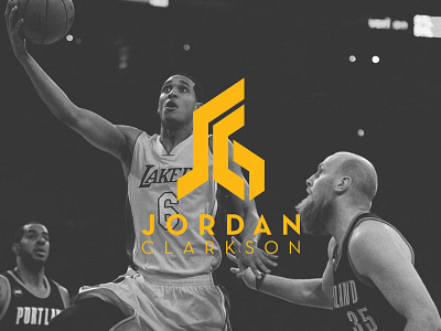 Jordan Clarkson Official Logo athlete ball basketball branding california jordan clarkson la lakers los angeles nba