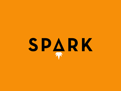 Spark Logo Concept agency creative ideas logo rocket shuttle space spark