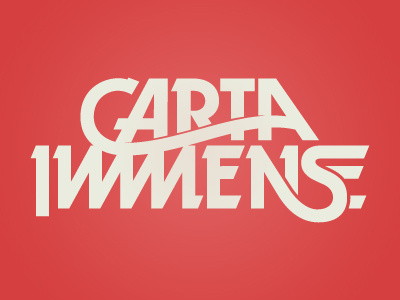 Carta Immense band band logo flat lettering ligatures logo lubalin match kerosene music