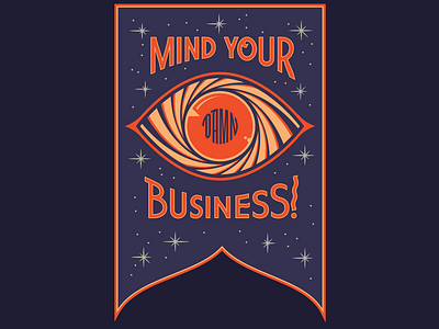 Do you mind? eye handlettering mind your business pennant psa quotes signpainting typematters