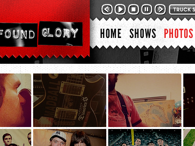 New Found Glory Site Design