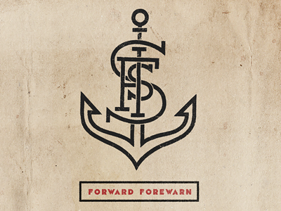 Anchor anchor branding custom type forward forwarn icon logo match kerosene match and kerosene typography