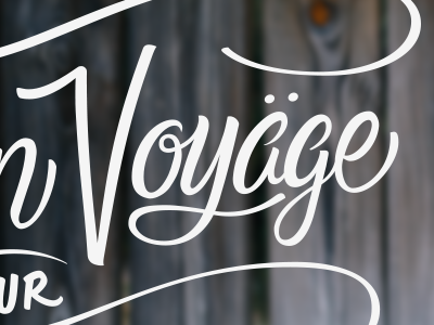 Voyage automotive brush script custom lettering michigan