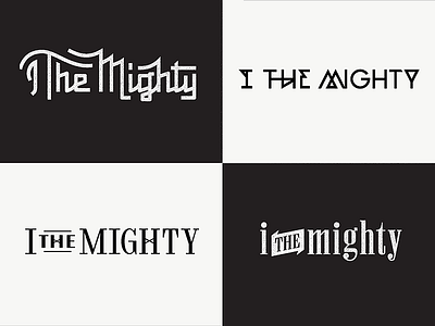 Mighty Logos band logo custom i the mighty lettering logos