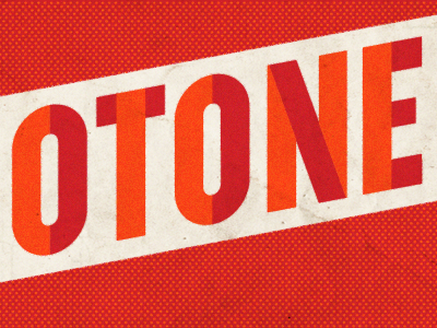 Otone alphabet duotone fifties font font system headline lettering magazine match and kerosene matchkerosene multi color shaded shades spread two shade two tone twotone typeface