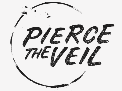 Pierce The Veil band distressed logo logotype match kerosene music pierce the veil ptv type