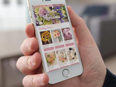 Florisima - Flower Shop E-commerce e commerce flower online shop pastel shop webdesign website