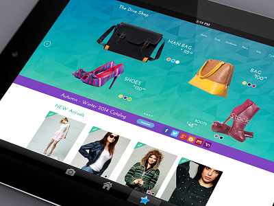 The Diva Shop e commerce online shop shop ui webdesign website