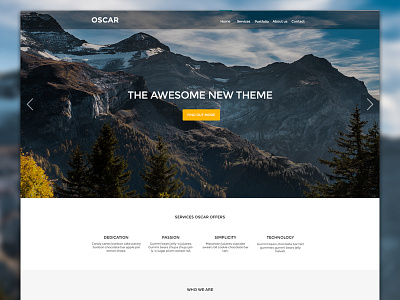 Oscar graphicdesign theme ui ux web webdesign website wordpress