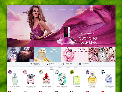 Perfume eCommerce Template ecommerce online shop perfume purple website uiux webdesign website