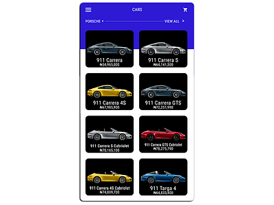 Daily Ui 009 andoid app android app cars daily ui ios mobile app product design ui