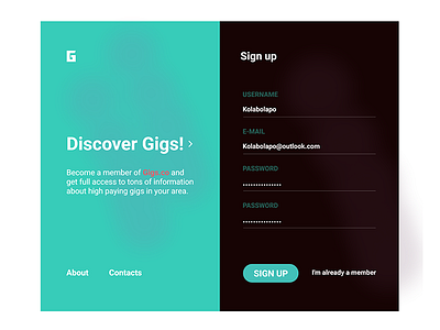 Daily Ui 029 product design responsive signup ui web app web ui