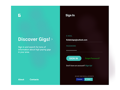 Daily Ui 031 product design responsive signin ui web app web ui