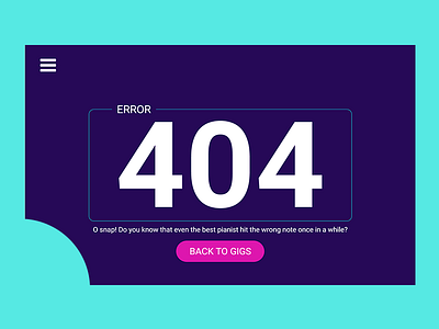 Daily Ui 034 404 page designer product designer responsive web web app