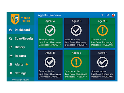 Daily Ui 046 dashboard interface scan scanner scanning security ui ux virus vulnerability warning