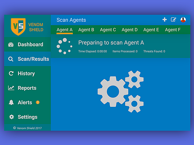 Daily Ui 049 dashboard interface scan scanner scanning security ui ux virus vulnerability warning