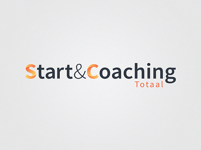 Start&Coaching Totaal blue brand branding dutch gradients logo orange