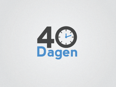 40 Days 40 40 dagen blue clean contest dark days dutch fresh gray logo