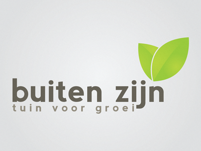 Buiten zijn brown buiten buiten zijn gray green leaf logo zijn