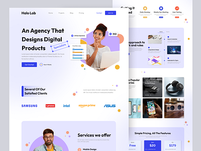 Digital Agency website landing page