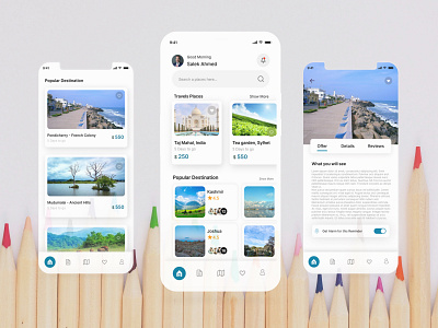 Travels app design