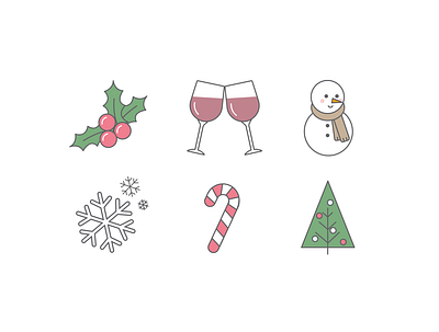 Holiday icons flat design holiday holiday design icon design icons icons set vector art vectors