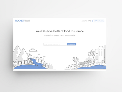 Rocket Flood Landing Page