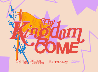 Kingdom Come art direction branding church church design design graphic design illustration