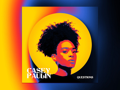 Casey Paulin - Questions Single Cover album art album cover art direction design graphic design