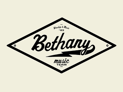 Bethany Music Team Shirt album album art apparel branding illustration logo merch merch design music vector art