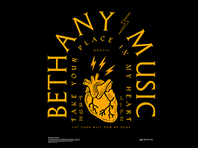 Bethany Music Merch concept album album art album cover design apparel branding church church design design illustration logo merch music tshirt tshirt art typography