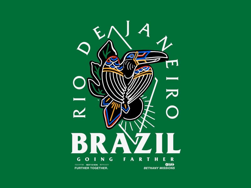 Brazil T-Shirt brazil missions church merch graphic design illustrator photoshop procreate illustration art direction design