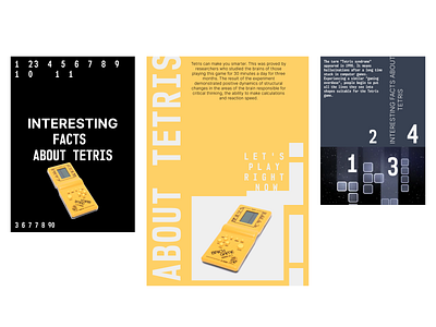 Posters about tetris design graphic design minimalism vector