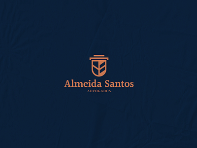 LOGO DESIGN ALMEIDA SANTOS | ADVOGADO brand branding creative design graphicdesigner illustration logo logodesign vector