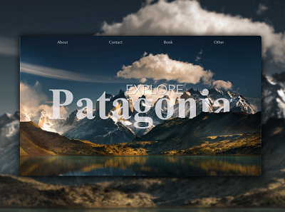 Explore Patagonia css3 design graphic design header html5 procreate vscode webdesign