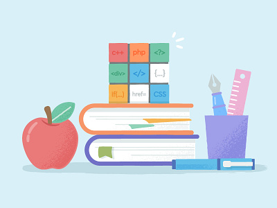 Advice for the Aspiring Self-Taught Developer apple books creative market design desktop education illustration learning