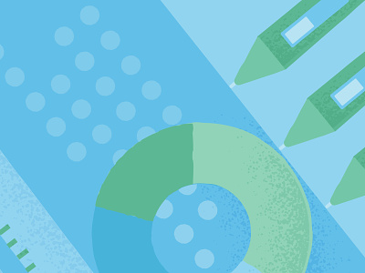 September bundle blue creative market design green illustration pattern pen shapes vector